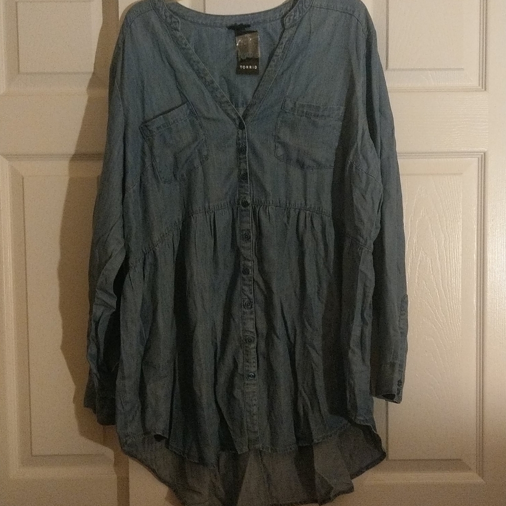 Torrid Denim Blouse